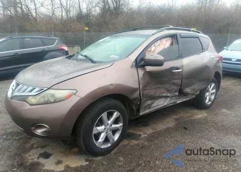 2009 Nissan Murano Sl из США, поврежденный, VIN JN8AZ18W49W118561